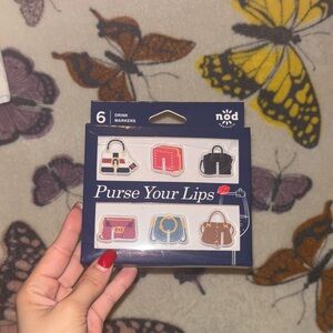 💋NEW Nod Purse Your Lips Drink Markers Set